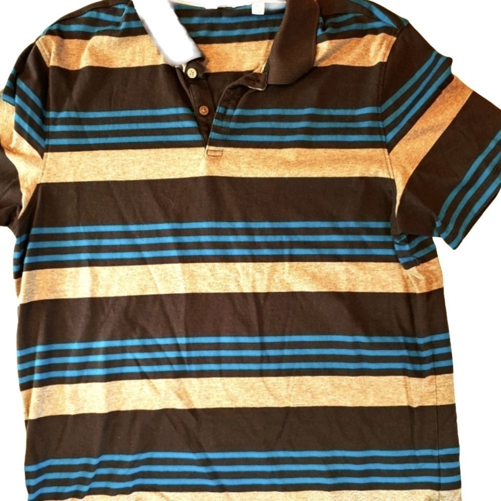 Calvin Klein Cotton Stripe Polo L